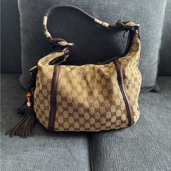 Gucci Beige and Brown Shoulder Bag - Picture 3 of 7